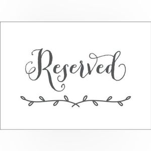 Reserved for Val 💕